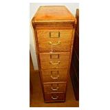 Oak File Cabinet
