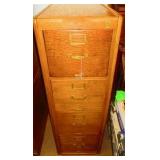 Oak File Cabinet
