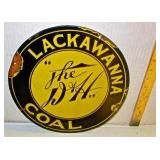 D & H Railroad Porcelain Sign