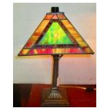 Small slag Glass Lamp