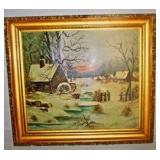 Framed Oil Painting On canvas