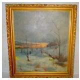 Framed oil Painting