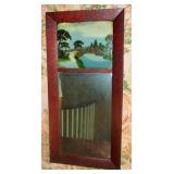 Reverse Painted Mirror