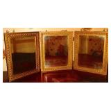 Folding Beveled Mirror