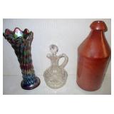 Stoneware Bottle, Carnival Vase