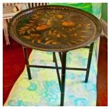 Stenciled Tray Table