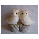 Alabaster Bookends