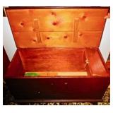 Blanket chest open