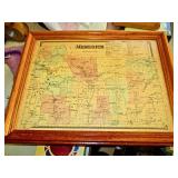 Framed Meredith Map