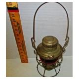 Rock Island Railroad Lantern- Red Globe
