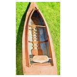 Overall Shot of Antique Canoe