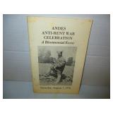 Andes Anti-Rent War Centennial Phamplet