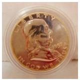 1957 Proof Franklin half Dollar