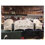 3 Piece Art Deco Wicker Set