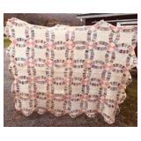 Handmade Wedding Ring Quilt