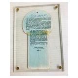 Signed by Joe DiMaggio