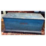 Blanket Chest on Legs- Old Blue Paint