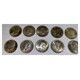 10 1964 Silver JFK Halves