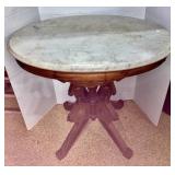 Oval Marble Top Stand