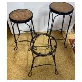 Wrought Iron Stools