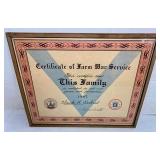 WW II Farm Certificate