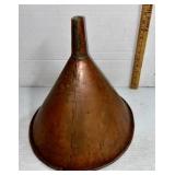 Large, Dovetailed Copper Funnel