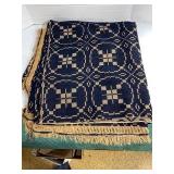 Blue & White Coverlet