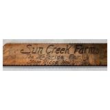 Wooden Farm Sign