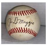 Joe DiMaggio Signed Baseball