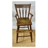 Stenciled High Chair