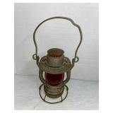 Railroad Lantern w/ Red Globe