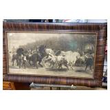 Framed Horse Print