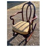 Mahogany rocking chair