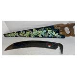 Decorated Saw & Blade