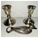 Weighted Sterling Candlesticks