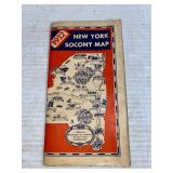 1932 Road Map of NY