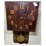 Mission Oak Clock