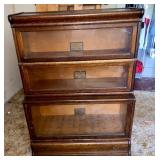 Step Back Oak Bookcase