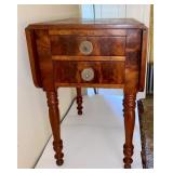 2 Drawer Drop Leaf Stand