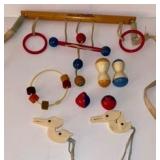 Vintage Celluloid Crib Toys