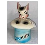 Rabbit In/Hat Cookie Jar