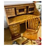 Contemporary Roll Top Desk (open)