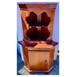 Primitive Corner Cupboard