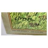 Markings On Poster Print