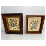 Walnut Framed Floral Prints