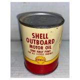 Shell outboard Motor Oil can