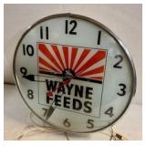 Wayne Feeds Advertising Clock