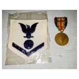 WW II Patch & Medal