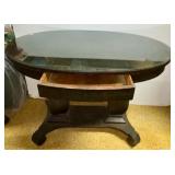 Mahogany Oval Library Table