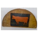 Folk Art Cow Painting